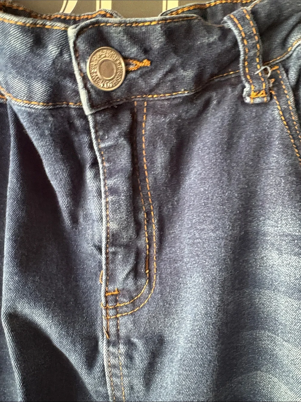 Women's Dark Blue Denim Maxi Skirt - Picture 3 of 8